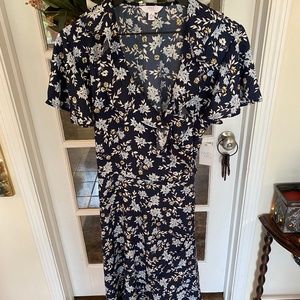 NWT Time and Tru Floral Wrap Dress XL 16/18